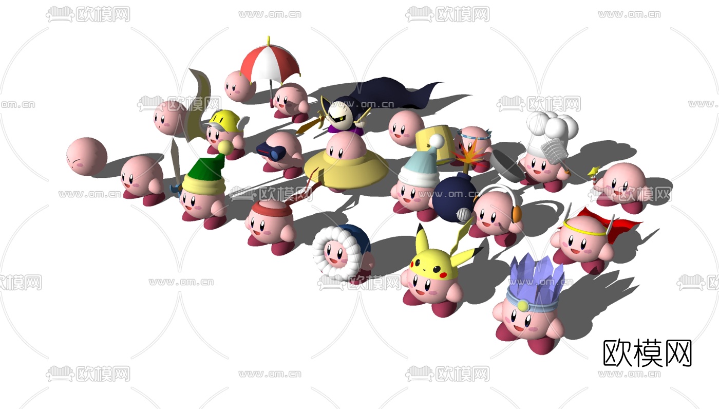 现代儿童玩具组合su模型下载