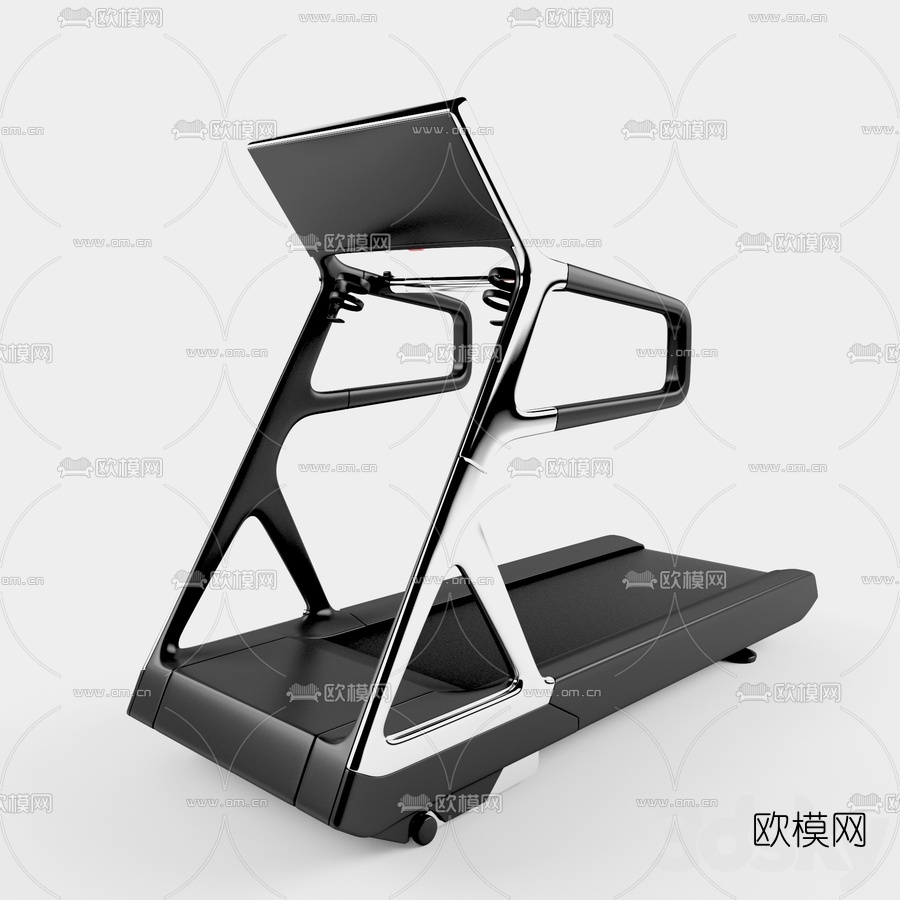 现代跑步机3d模型下载（渲染图1）