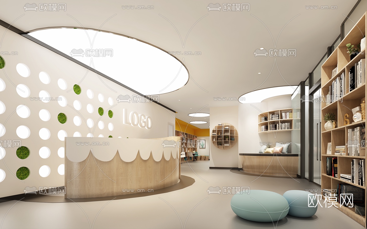 现代儿童培训中心3D模型