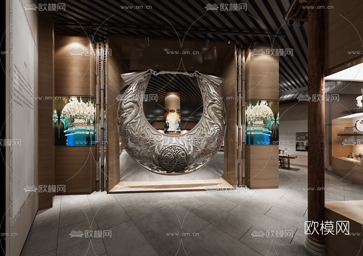 中式民族特色博物馆3D模型