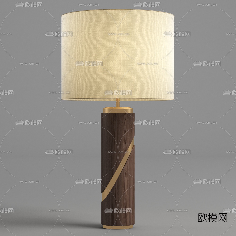 现代简约台灯3d模型
