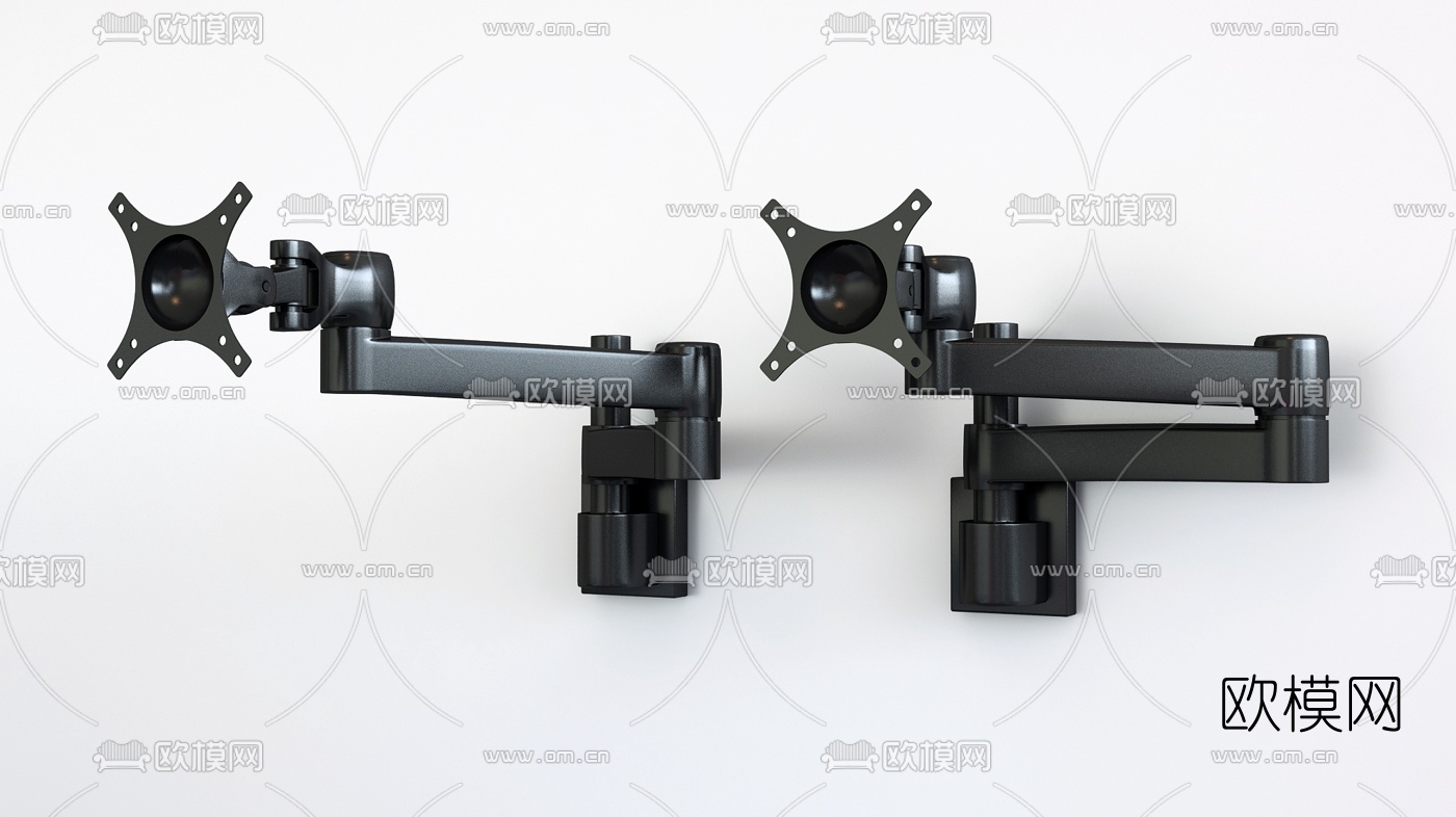 现代电视显示器支架3d模型