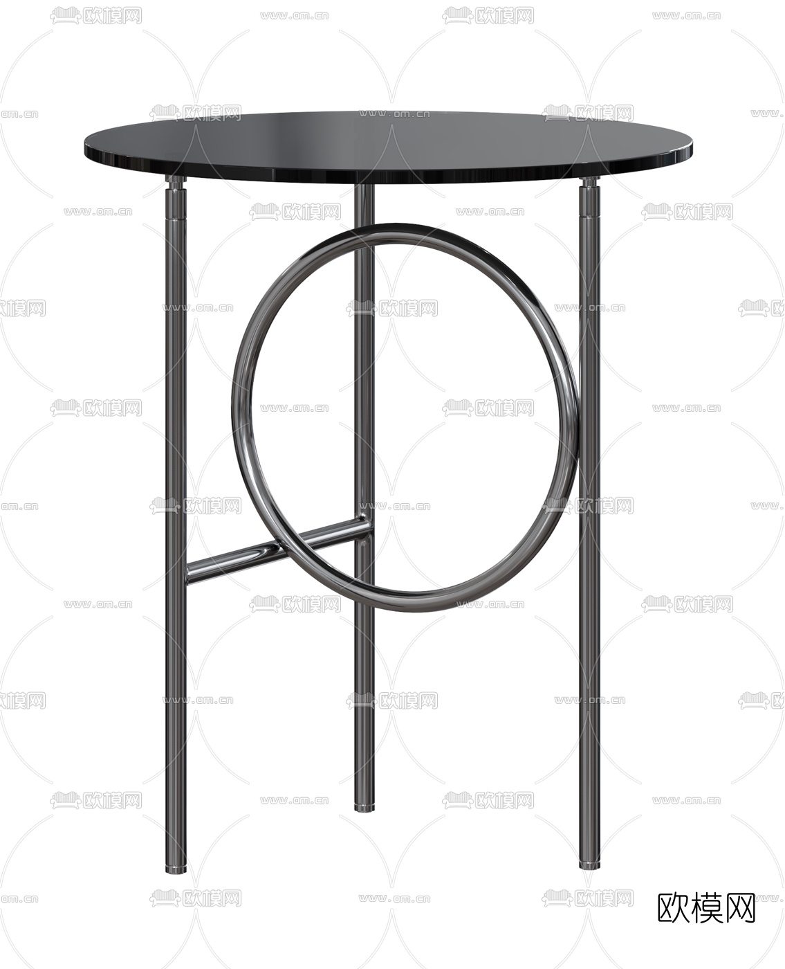Minotti现代圆几茶几组合3d模型下载（渲染图4）