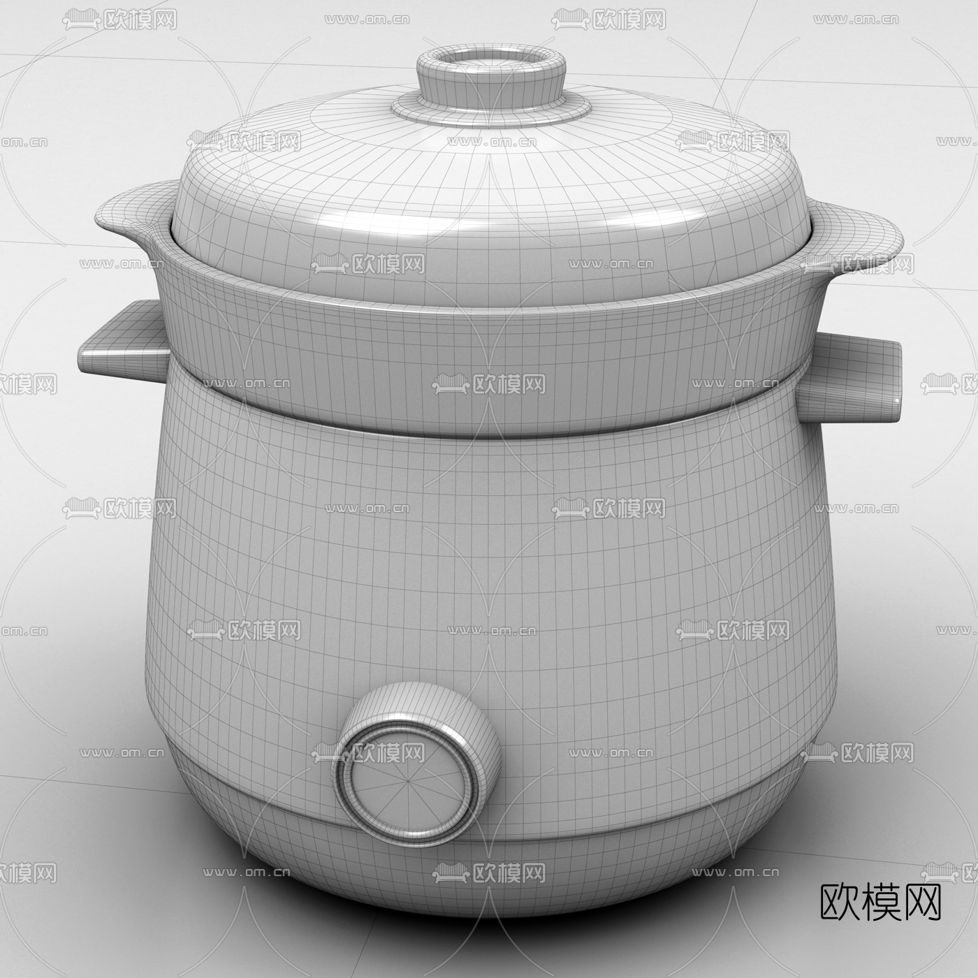 现代砂锅3d模型