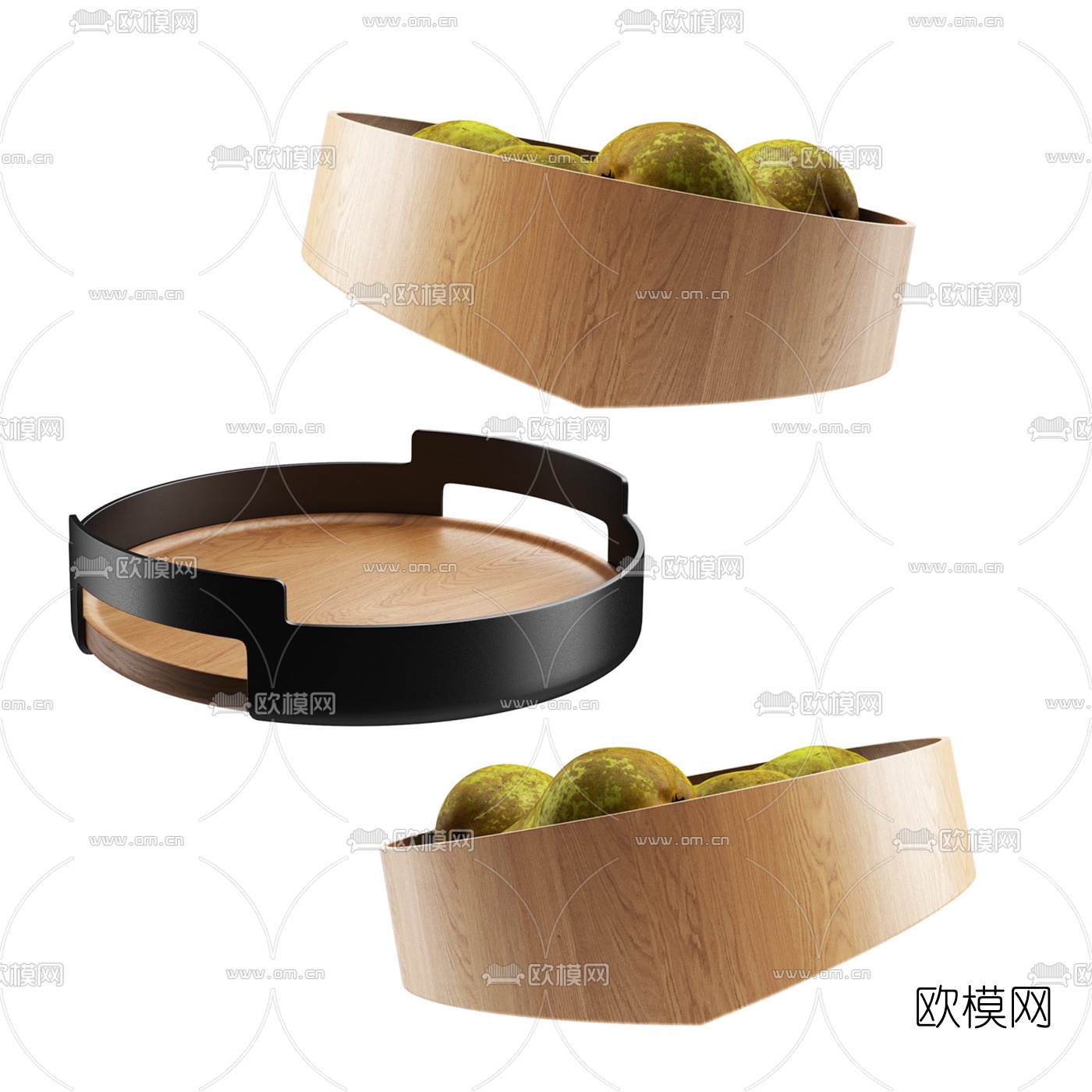 北欧水果果盘3d模型