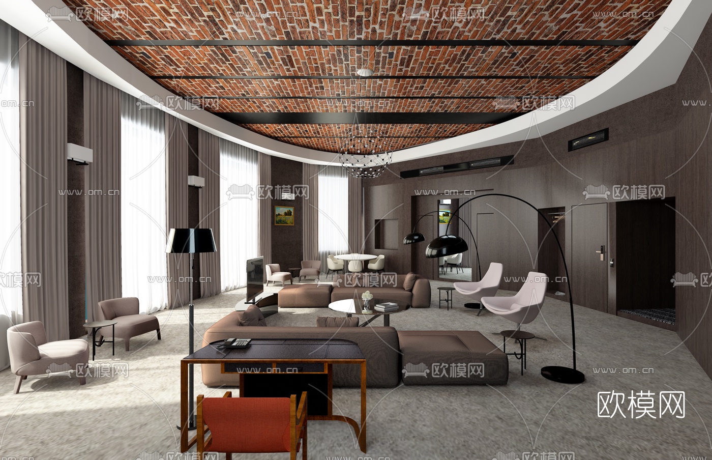 乌克兰利沃夫BANK HOTEL酒店豪华客房3d模型