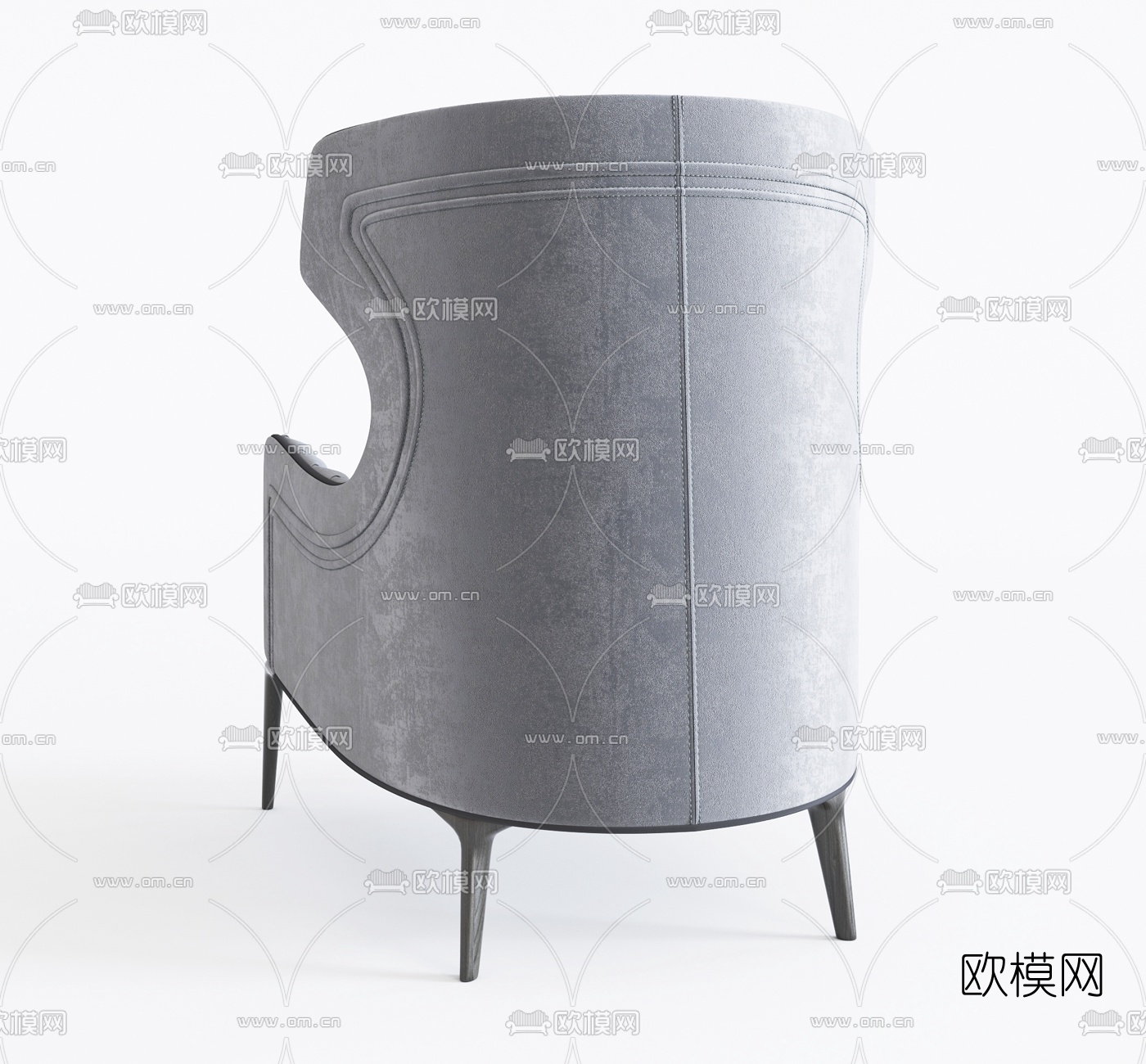 意大利VittoriaFrigerio简欧沙发椅组合3D模型下载（渲染图4）