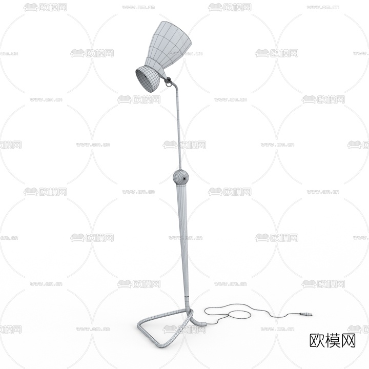 现代金属落地灯3D模型