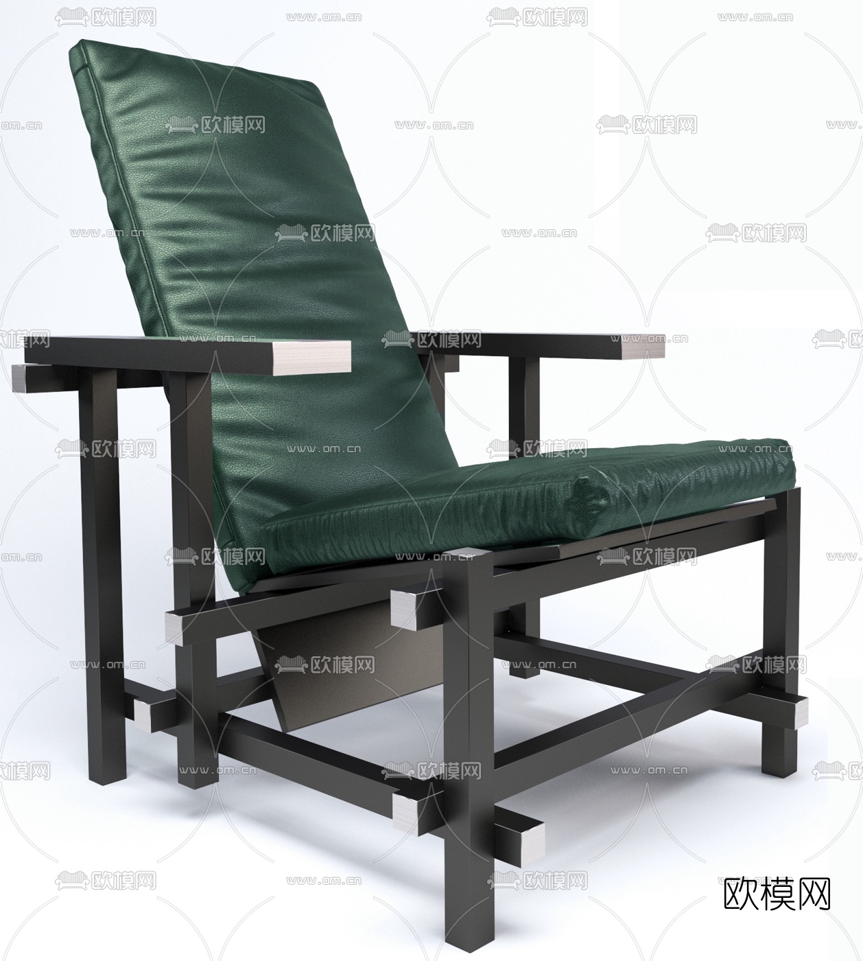 意大利Cassina品牌 现代布艺组合沙发茶几3D模型下载（渲染图3）