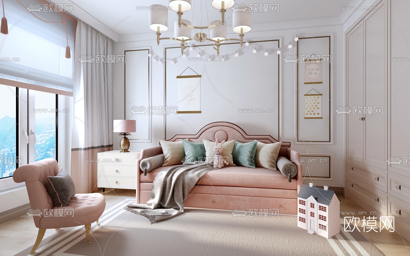 Irina Maslova设计 简欧沙发组合3D模型下载