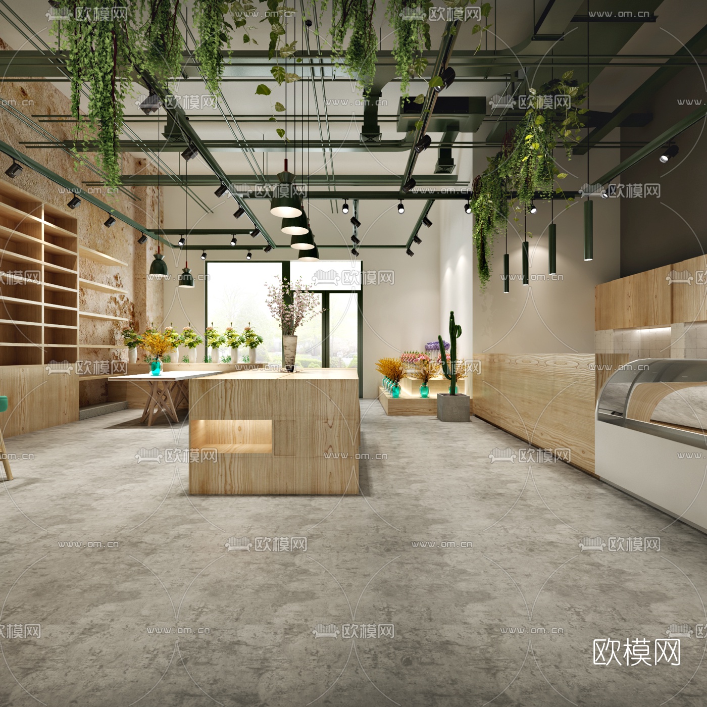 现代花店3d模型下载（渲染图1）