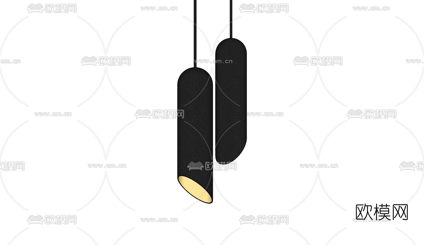 现代吊灯免费su模型下载