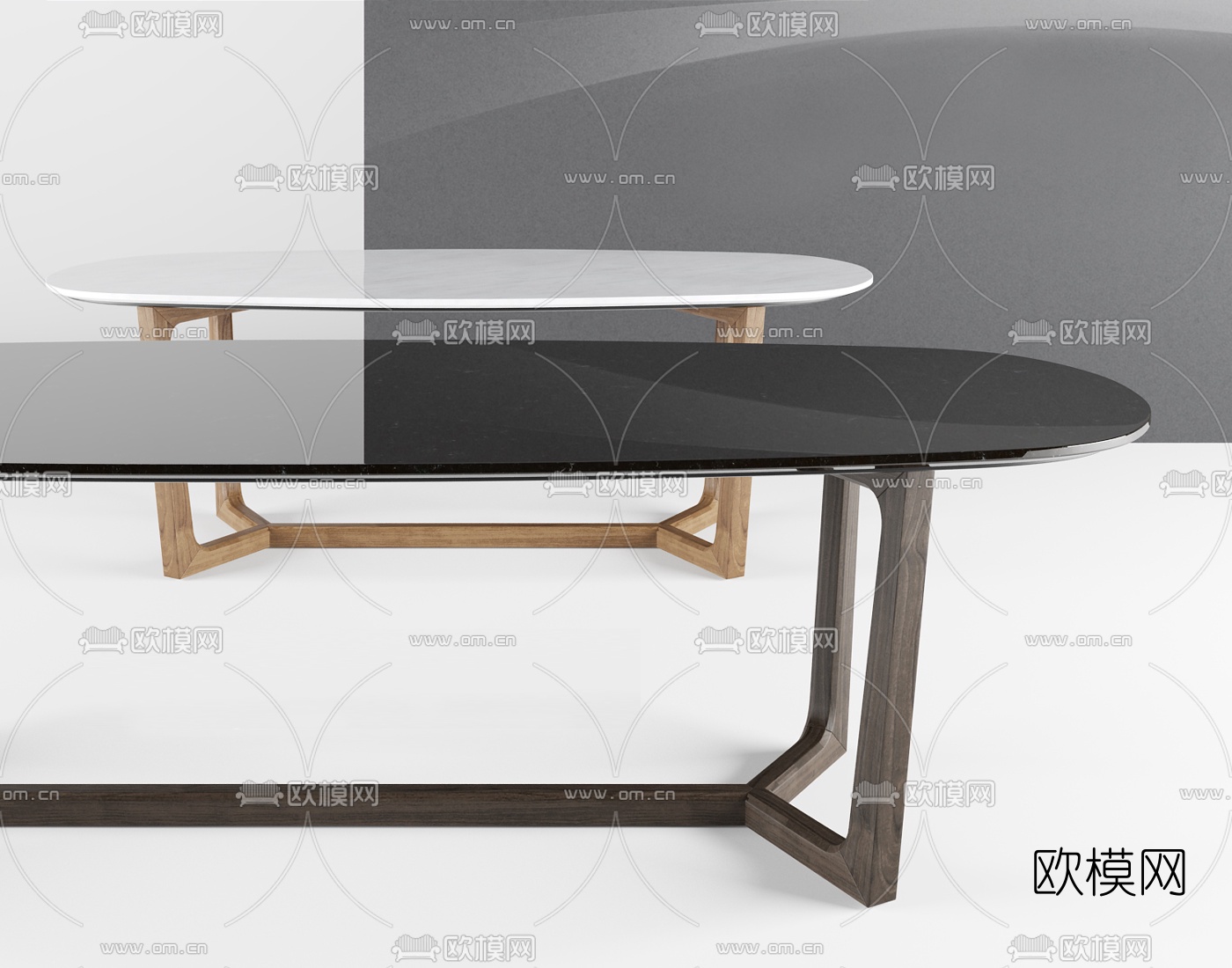 现代大理石桌子3d模型