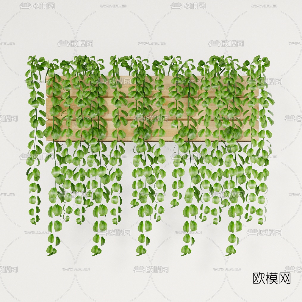 现代吊兰盆栽组合su模型下载（渲染图7）
