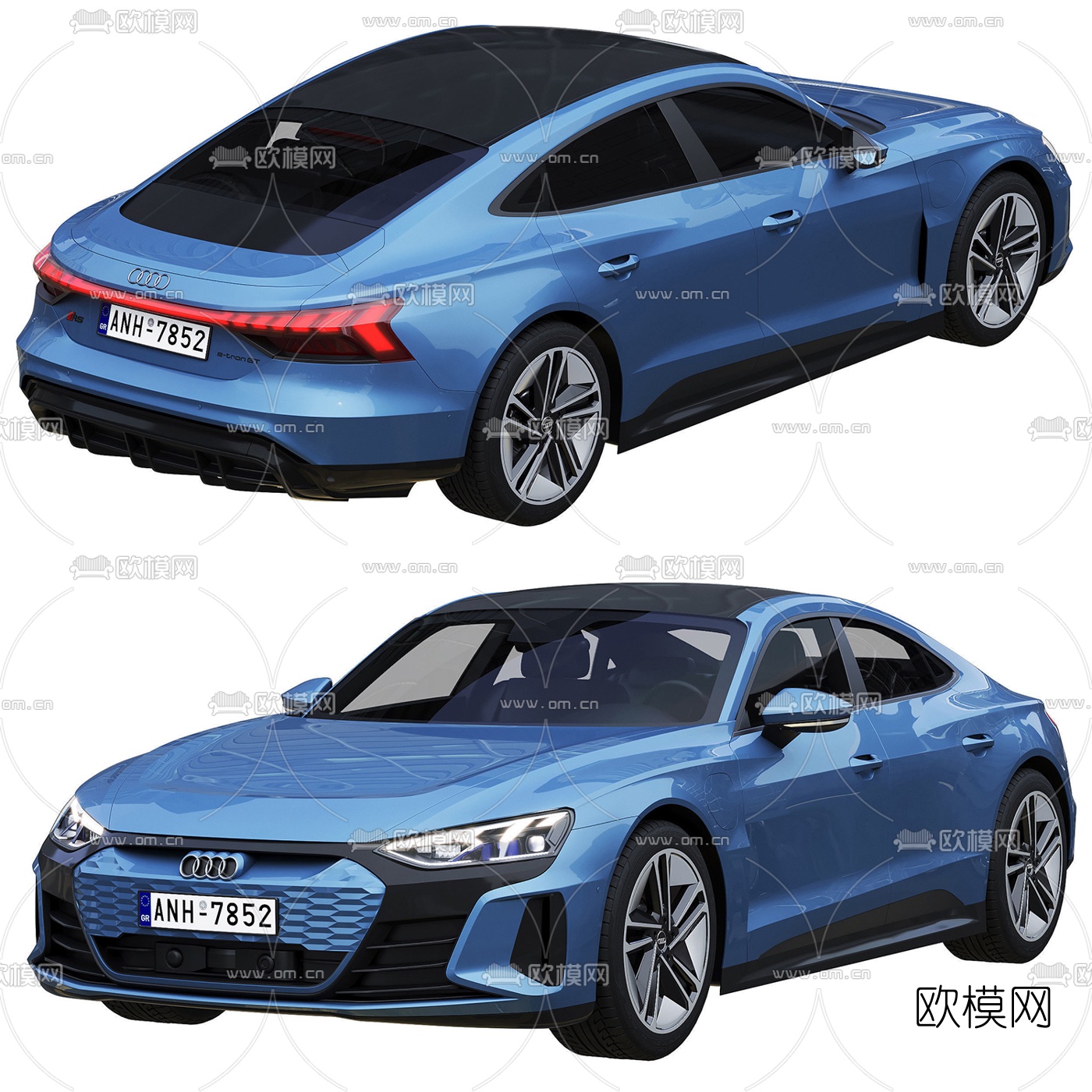 现代奥迪汽车3d模型下载（渲染图3）