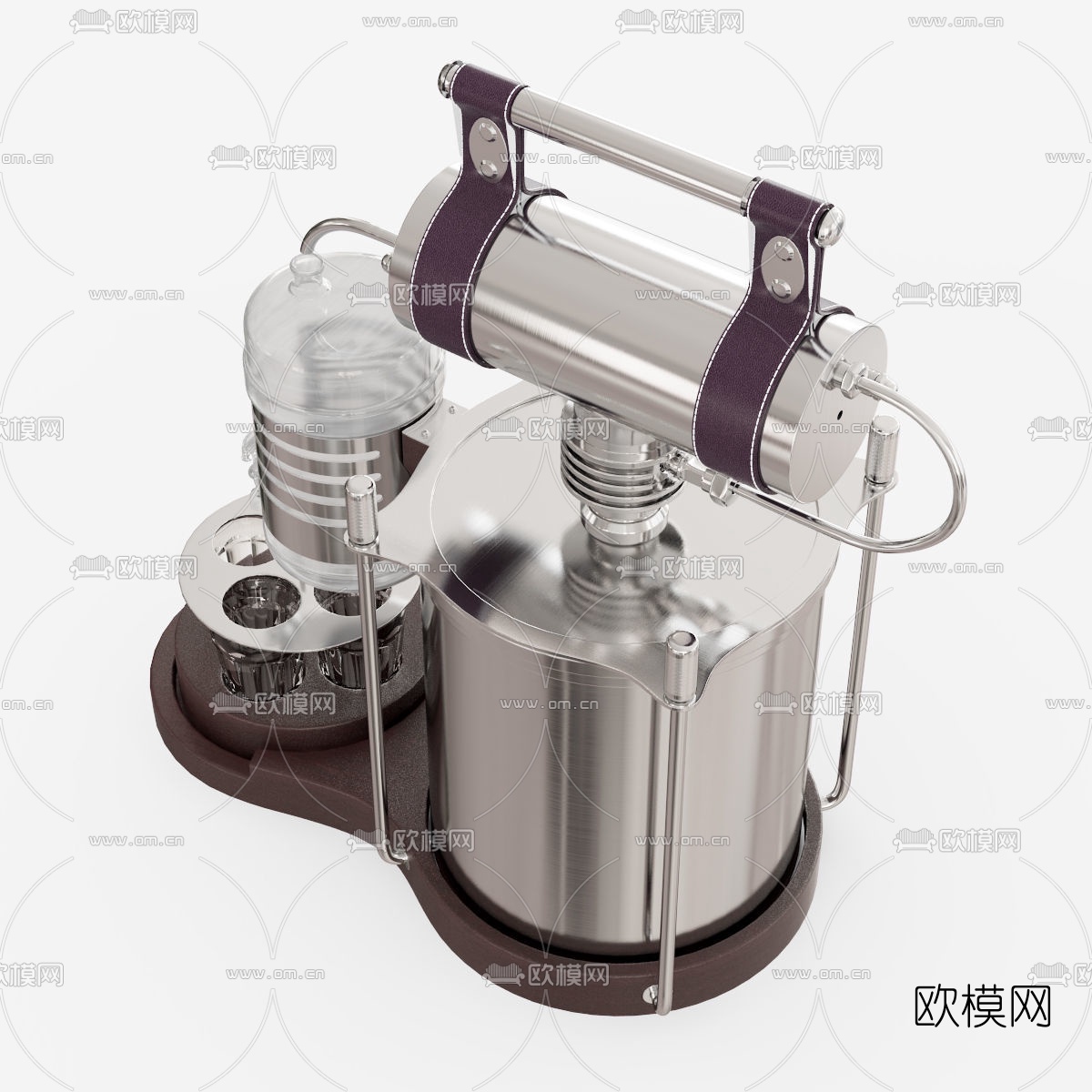 现代酒水加工机3d模型