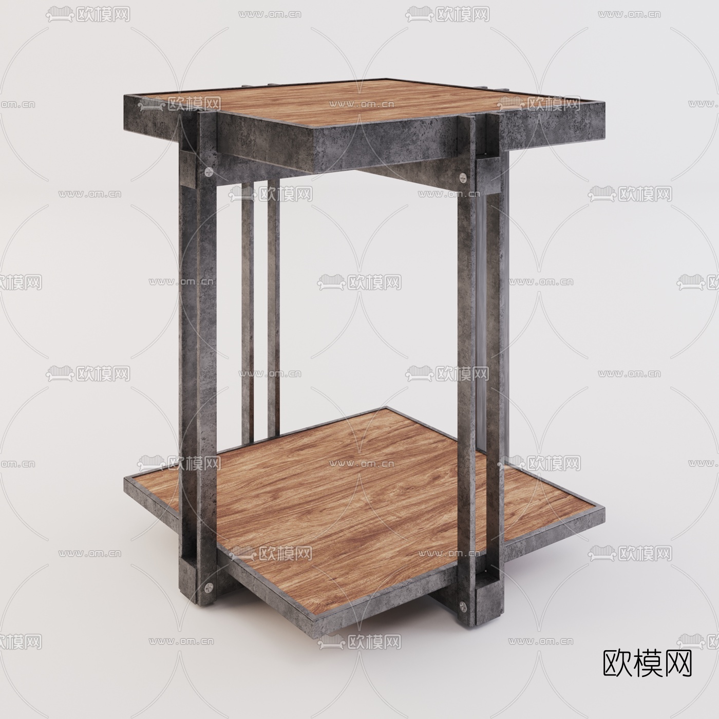 工业风角几3d模型下载