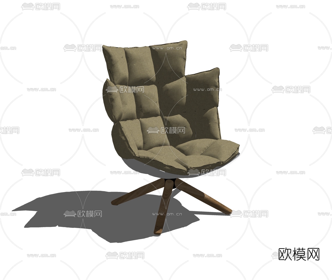 现代休闲椅免费su模型-免费3dmax模型库-欧模网