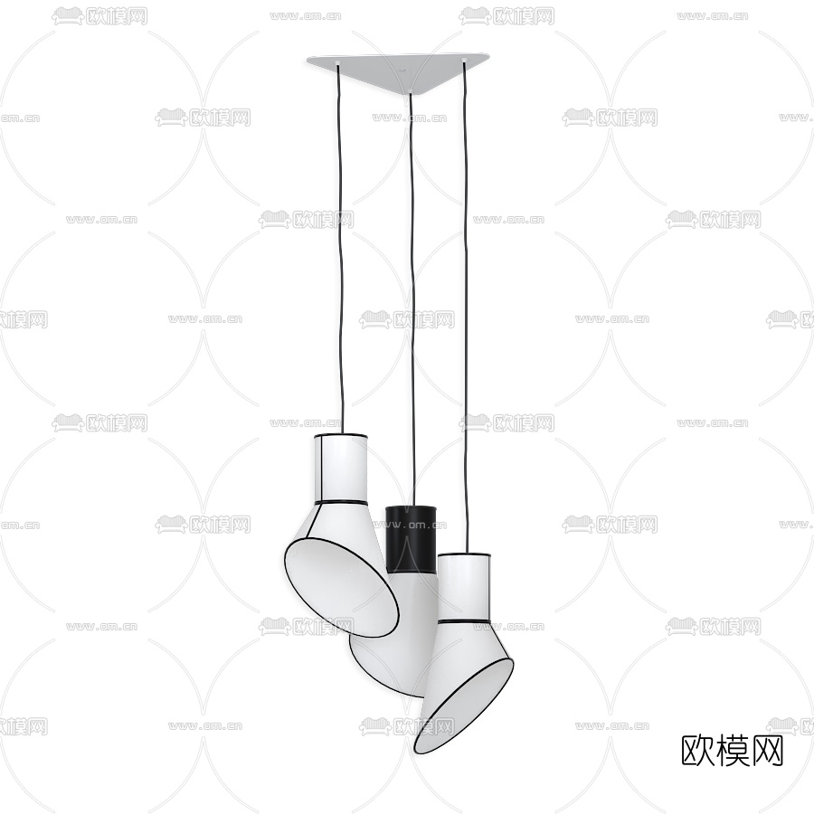 现代时尚吊灯3d模型