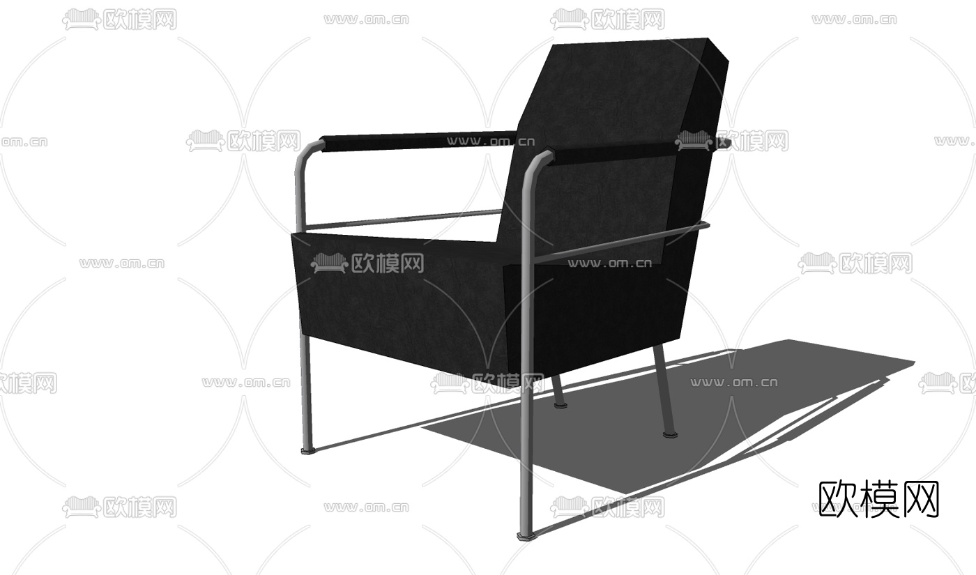现代休闲椅su模型下载