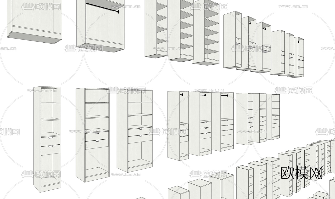 欧式橱柜su模型下载（渲染图7）