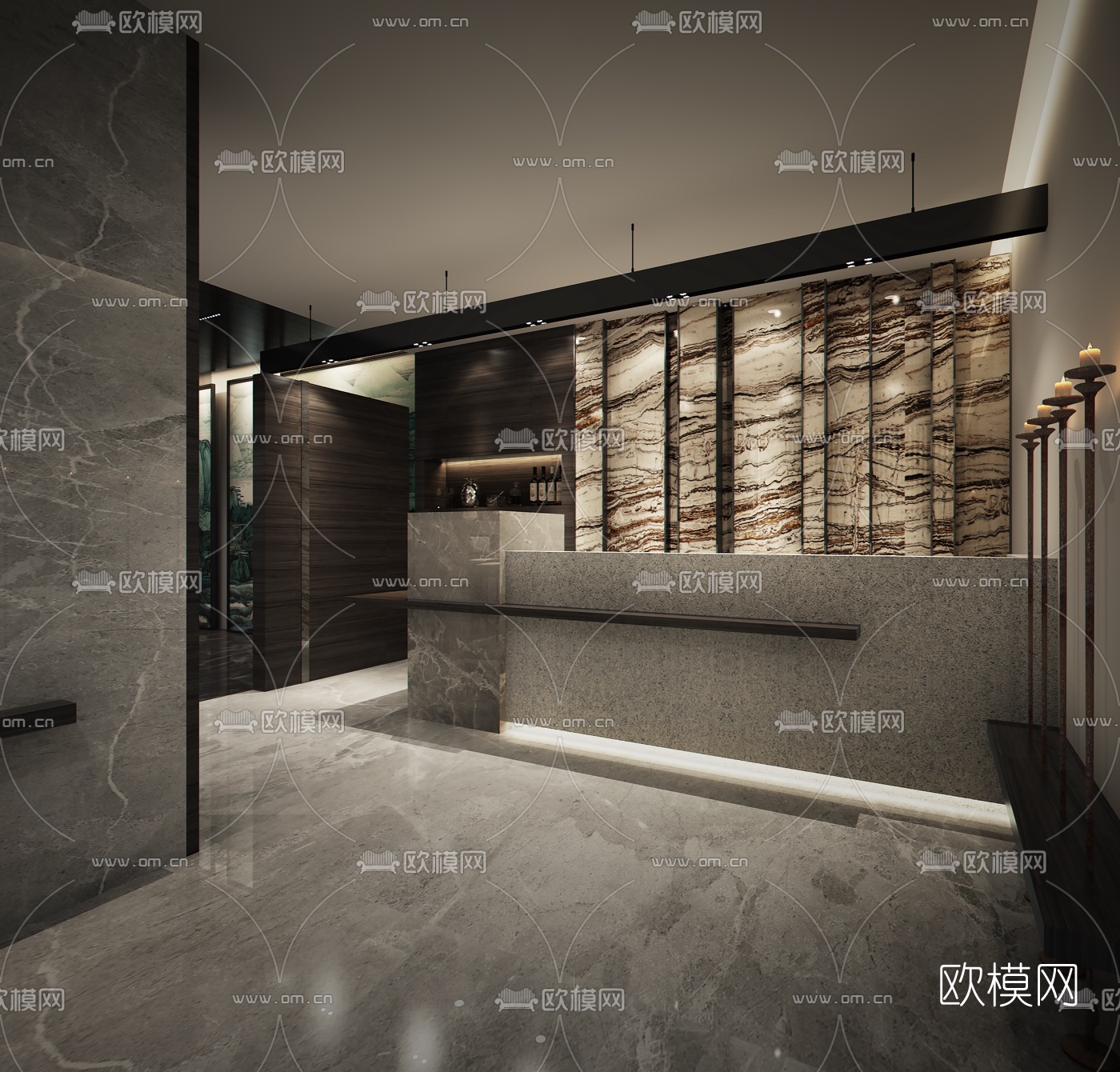 新中式珠宝专卖店3d模型