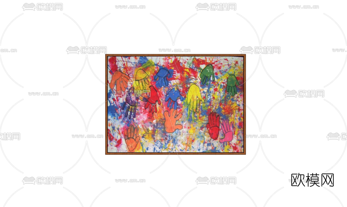 现代装饰画免费su模型下载