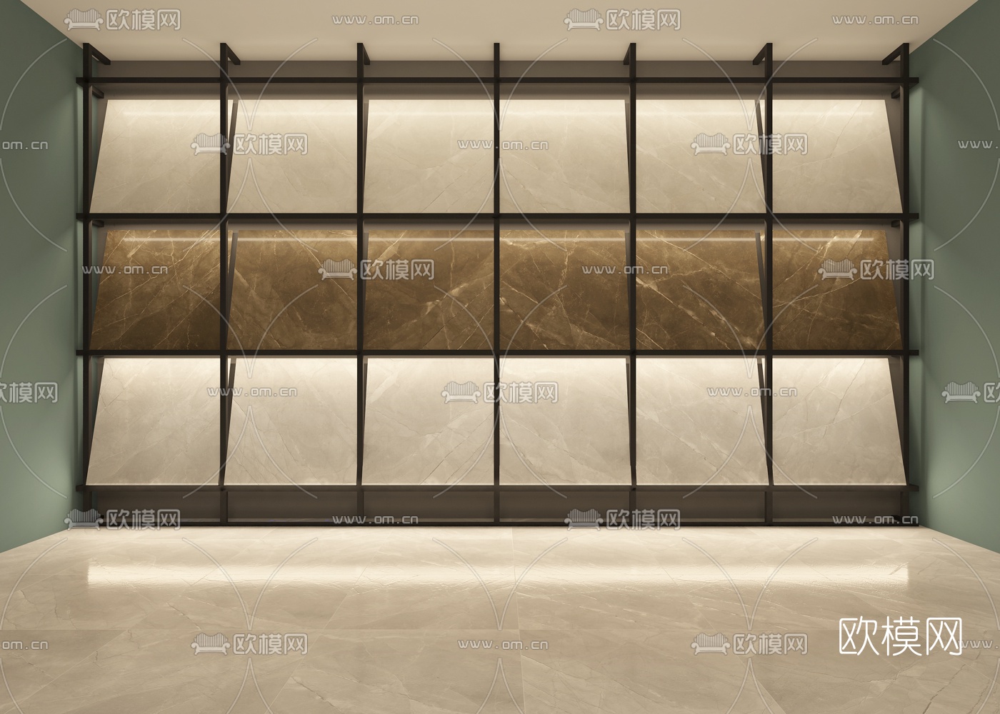 现代大理石地砖3d模型