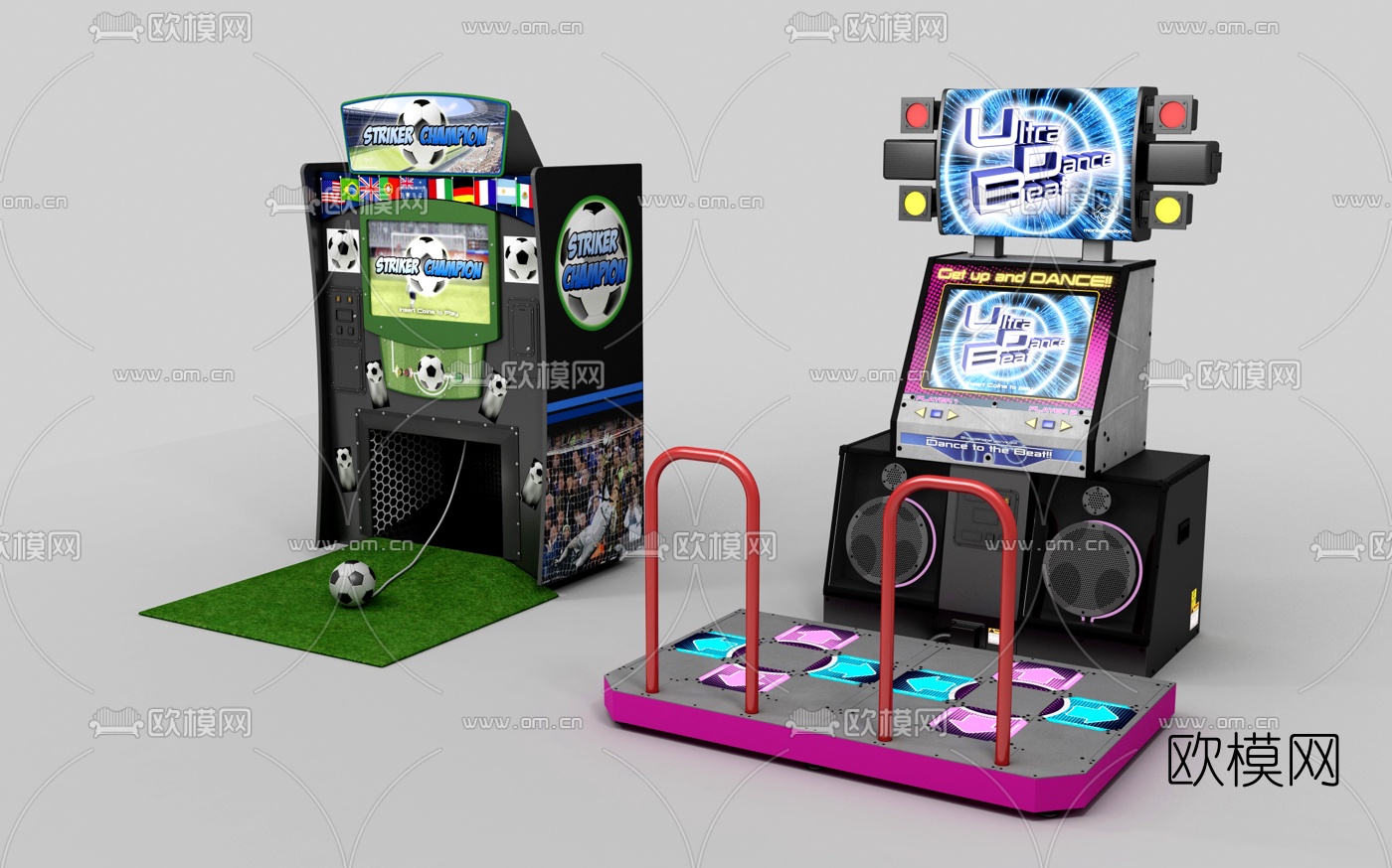 现代跳舞机3d模型