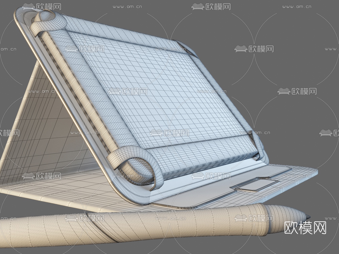 现代平板电脑3d模型下载（渲染图3）