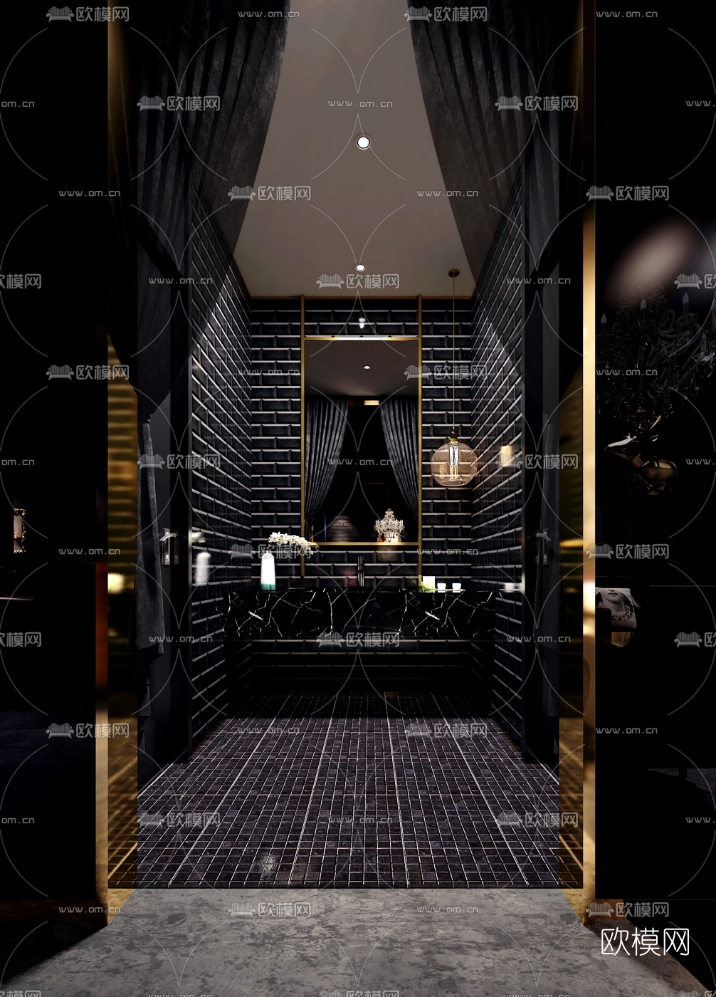欧式酒吧3d模型
