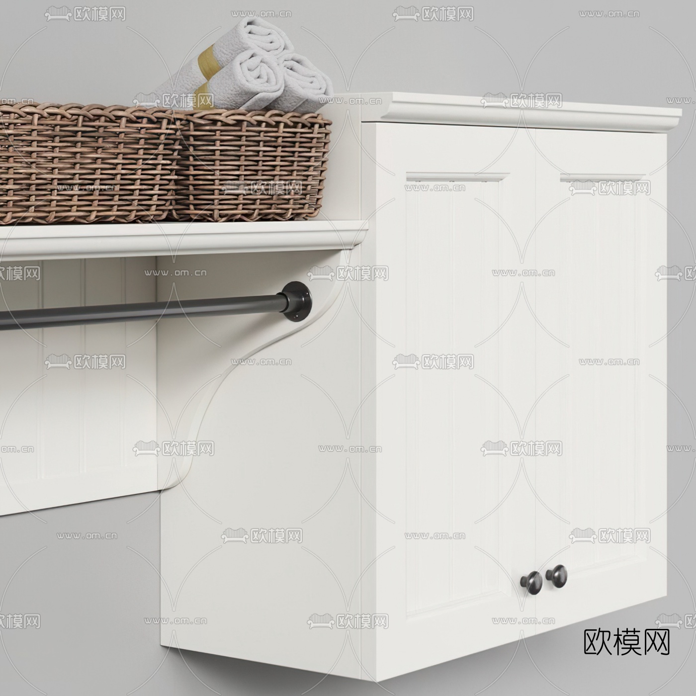 简欧浴室柜3d模型
