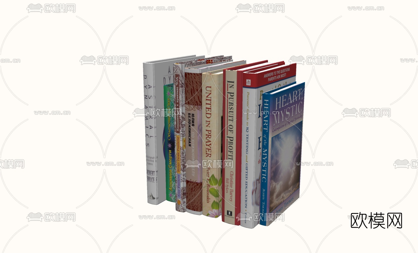 现代书籍免费su模型下载