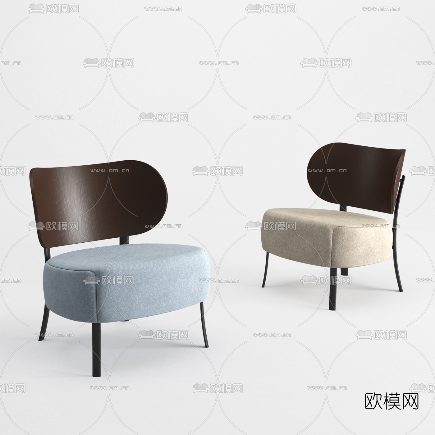现代单椅3d模型