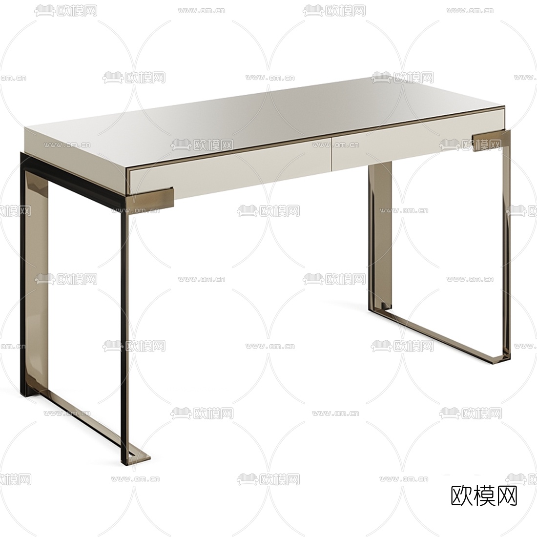 现代书桌3d模型