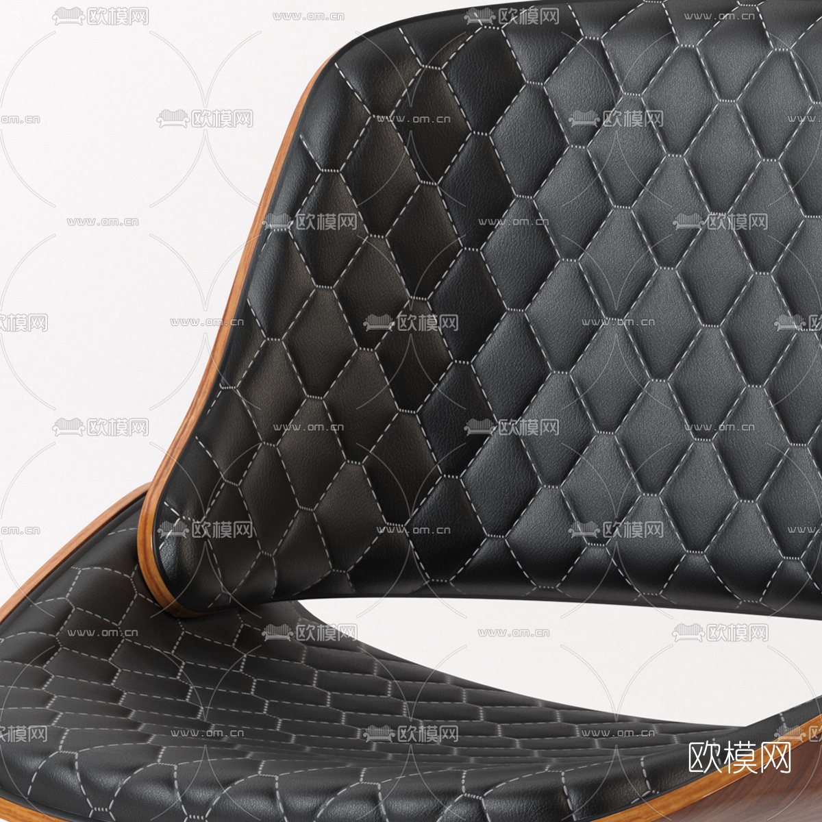 北欧实木单椅3d模型下载（渲染图3）