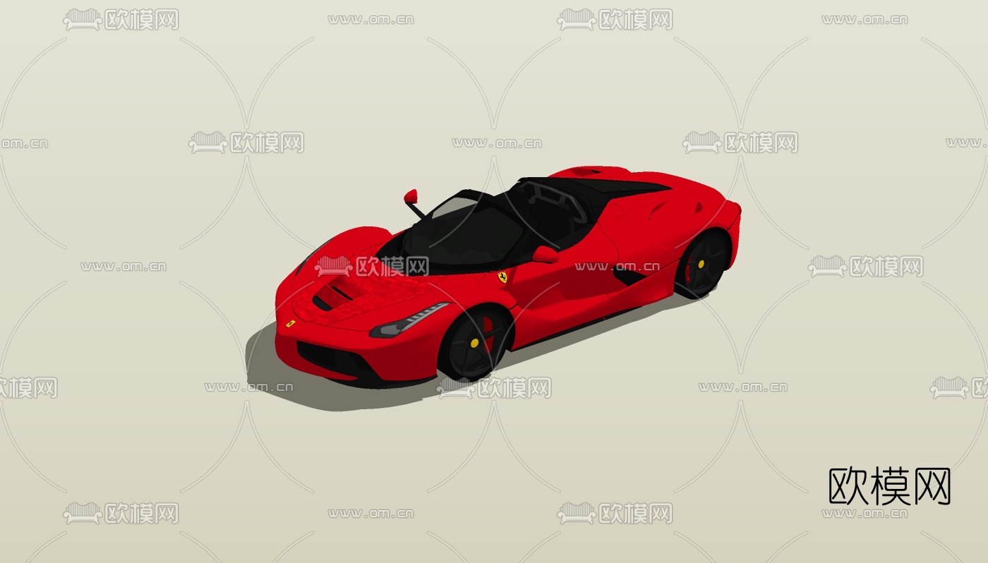 现代跑车免费su模型下载（渲染图2）