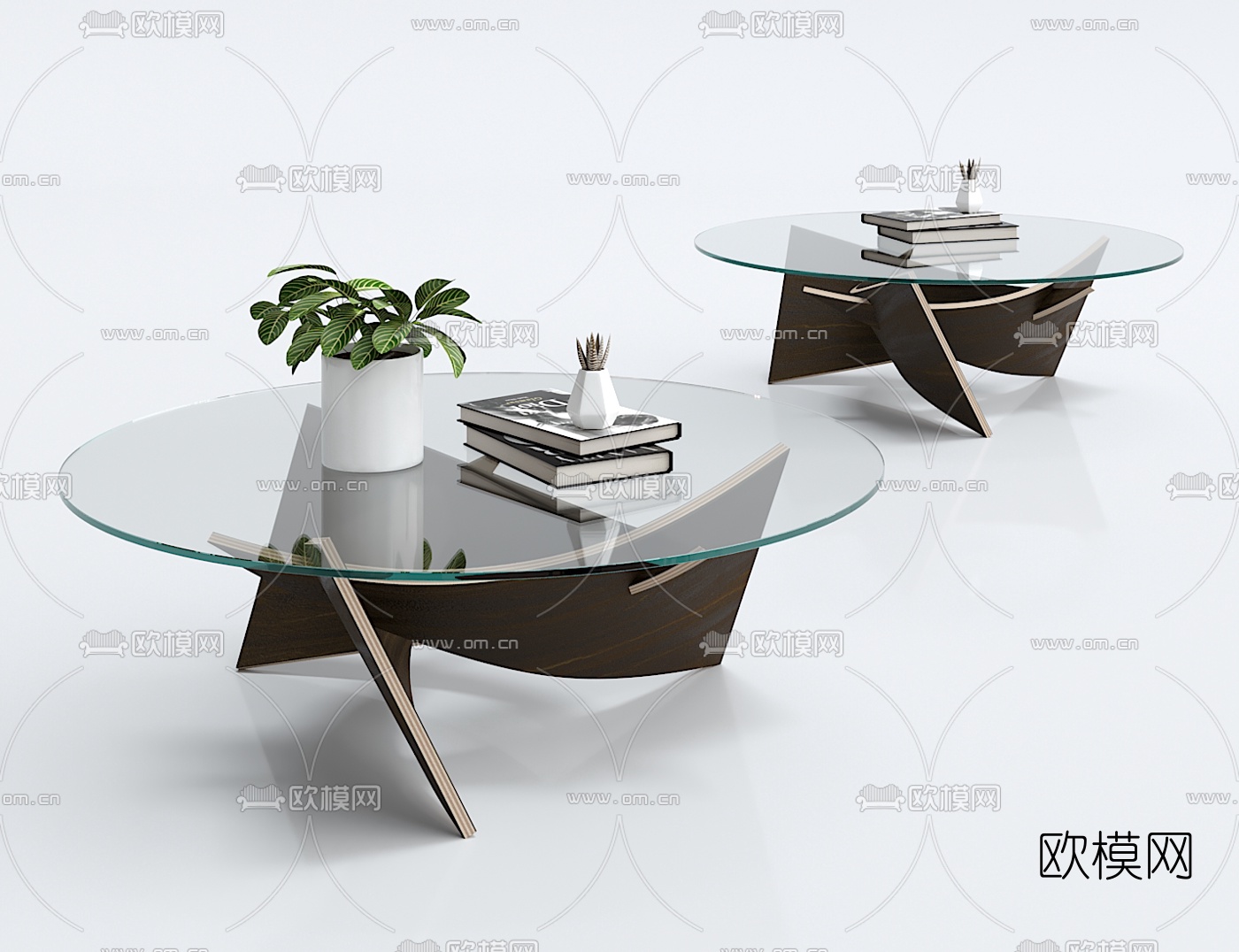 现代茶几3d模型-免费3dmax模型库-欧模网
