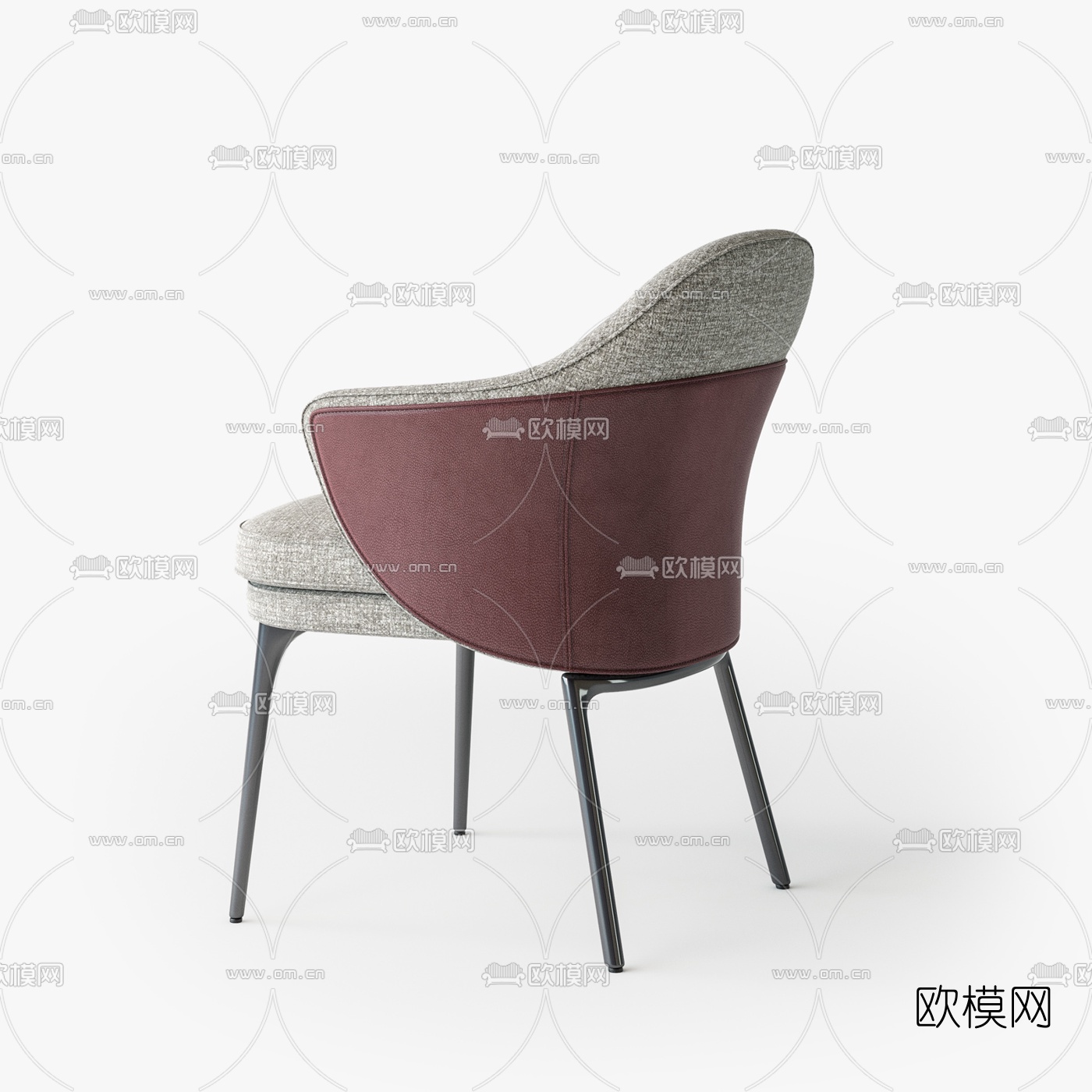 Minotti米洛提现代布艺单椅3d模型下载（渲染图3）