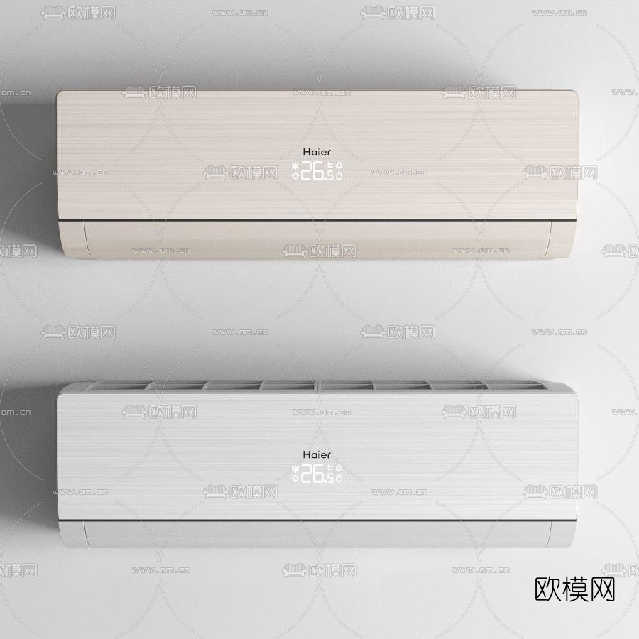 现代壁挂空调3d模型