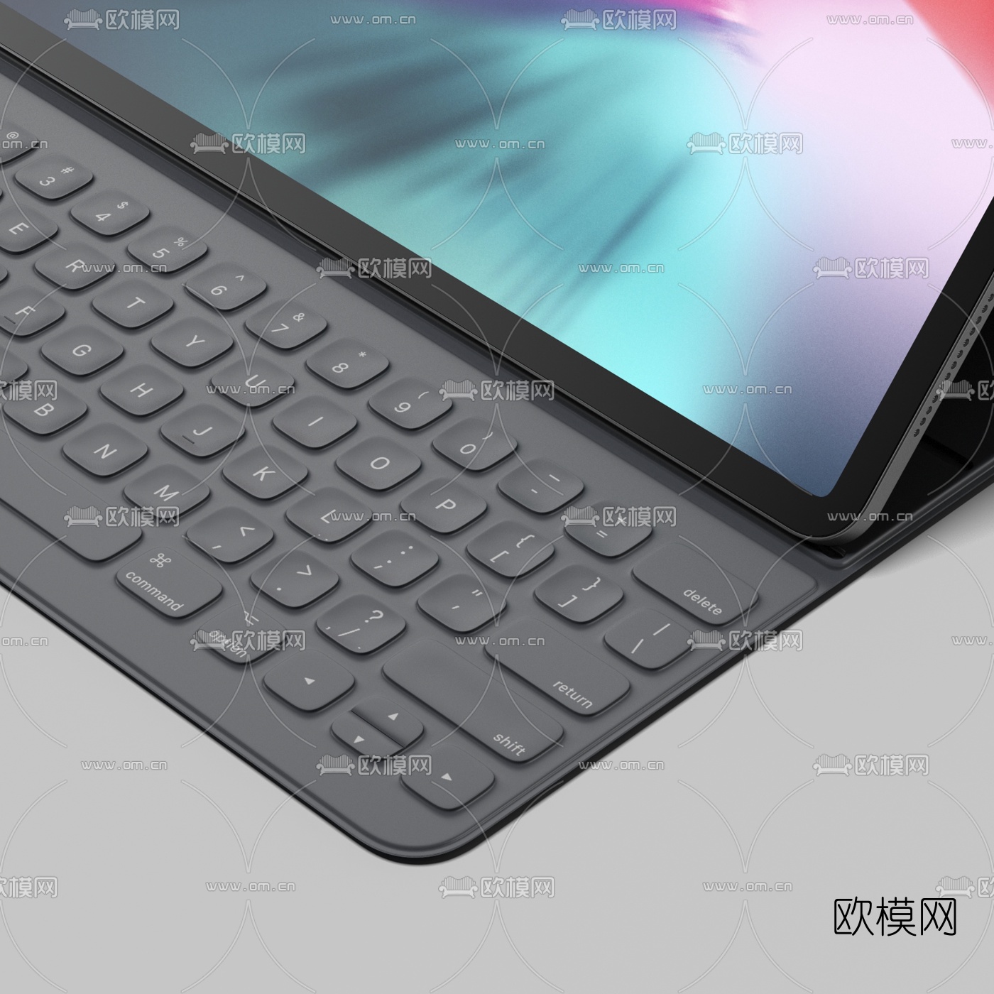 现代苹果ipad电脑3d模型