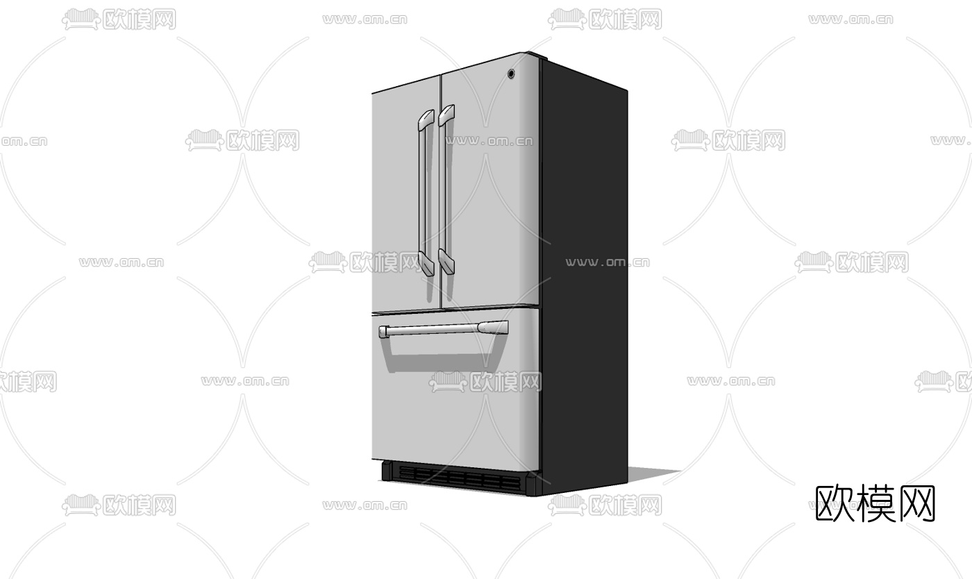 现代冰箱免费su模型下载