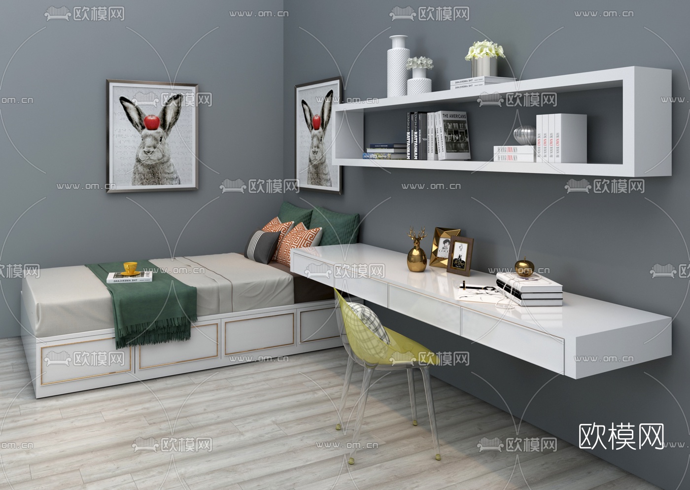 现代榻榻米3d模型