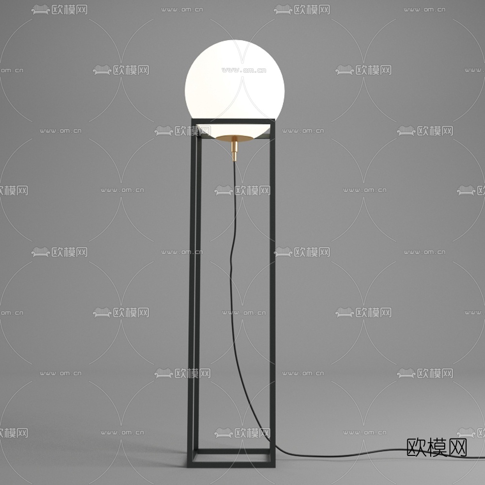 现代简约落地灯3d模型