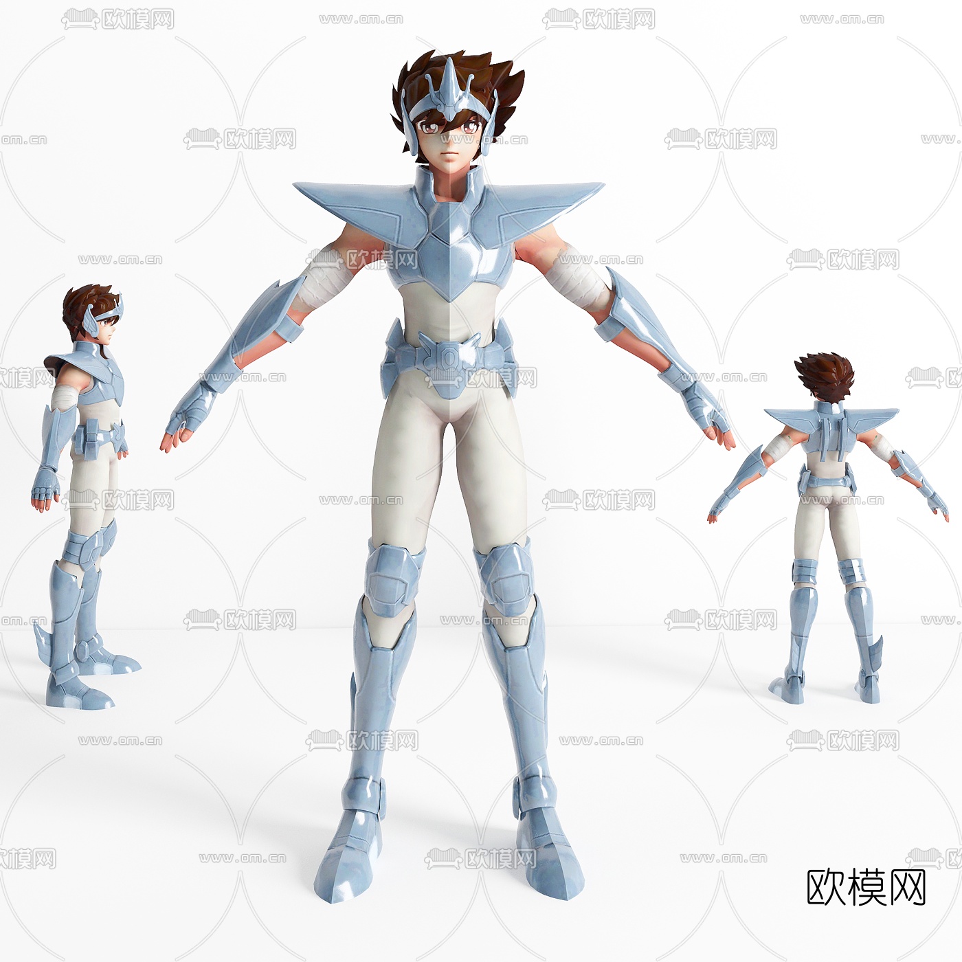 现代动漫人物圣斗士星矢3d模型下载