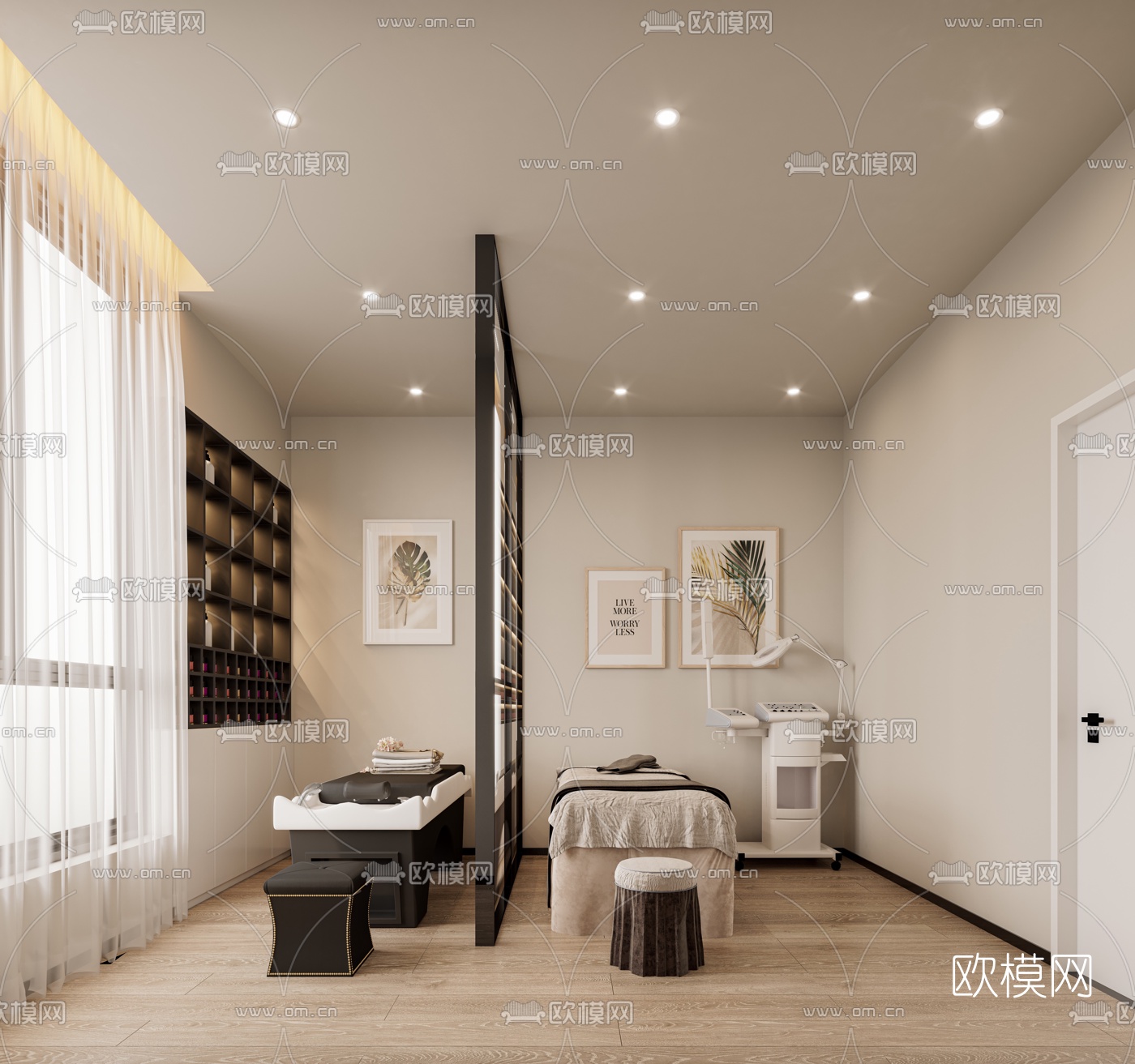 现代SPA护理房3d模型