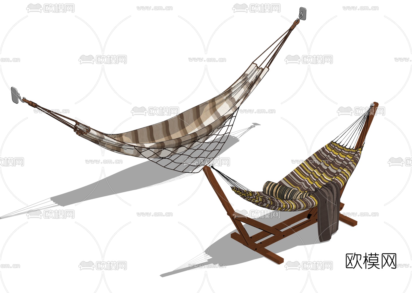 现代吊床su模型下载_ID10498834_sketchup模型下载-欧模网