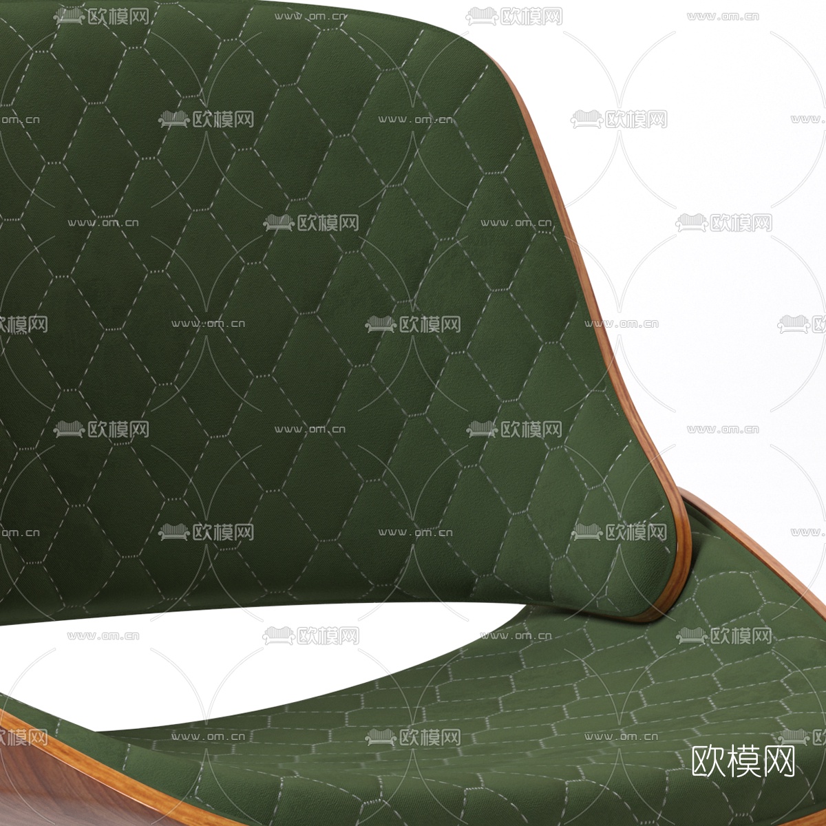 北欧实木单椅3d模型下载（渲染图2）