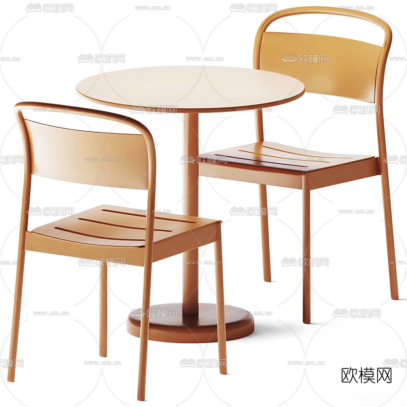 现代休闲桌椅3d模型下载