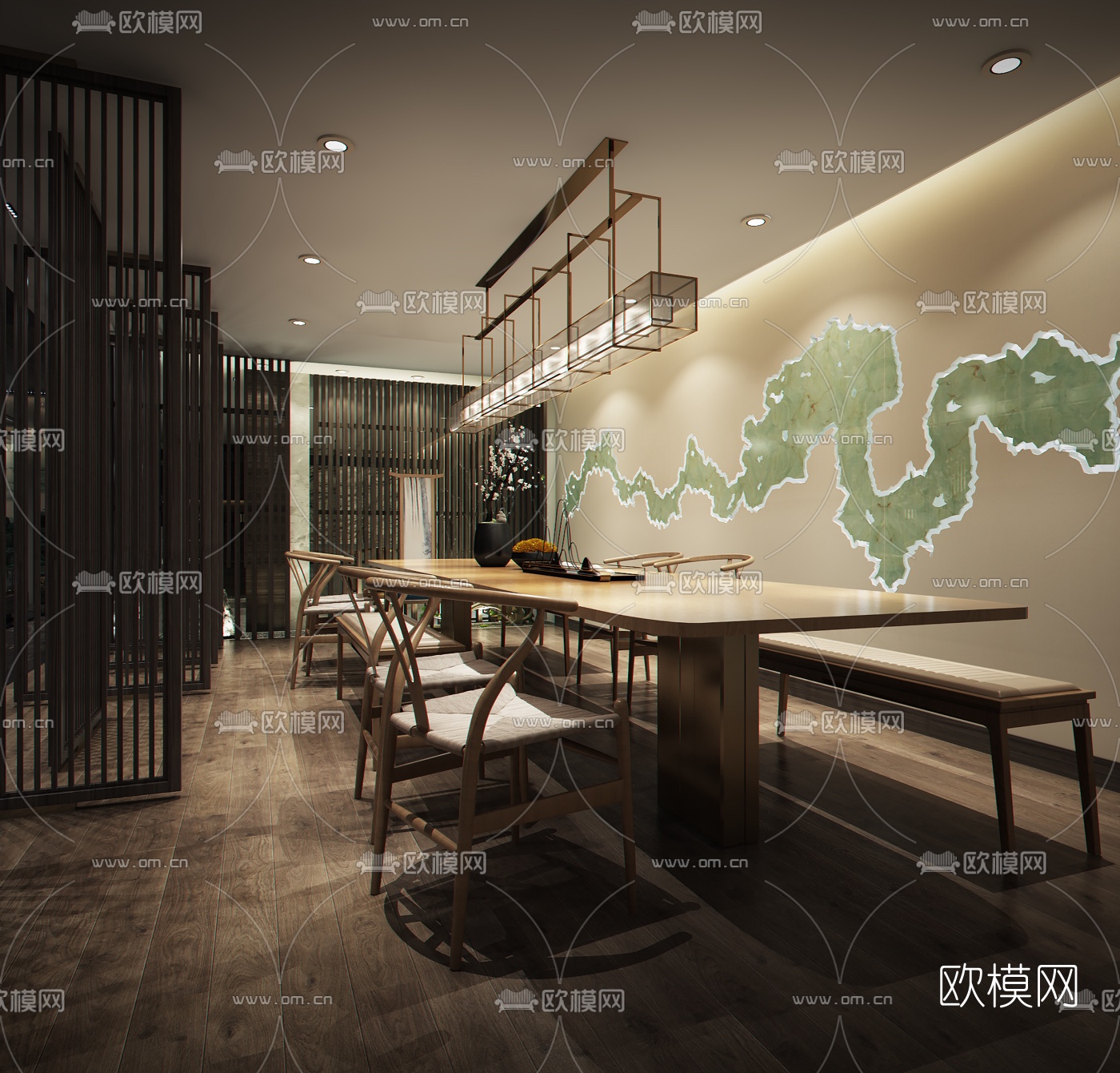 新中式珠宝专卖店3d模型